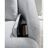 image:imageSignature Design by Ashley Alainmont 1Piece Swivel Power Recliner StoneLight Gray