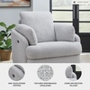 image:imageSignature Design by Ashley Alainmont 1Piece Swivel Power Recliner StoneLight Gray