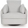 image:imageSignature Design by Ashley Alainmont 1Piece Swivel Power Recliner StoneLight Gray
