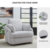 image:imageSignature Design by Ashley Alainmont 1Piece Swivel Power Recliner StoneLight Gray