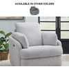 image:imageSignature Design by Ashley Alainmont 1Piece Swivel Power Recliner StoneLight Gray