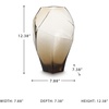 image:imageSignature Design by Ashley Amber Brown Glass Vase Tall Diamond Shape