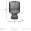 image:imageSignature Design by Ashley Antiqued Blue Tall Glass Vase Large 1225Antique Blue