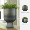 image:imageSignature Design by Ashley Antiqued Blue Tall Glass Vase Large 1225Antique Blue