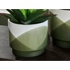 image:imageSignature Design by Ashley Ardenridge Contemporary Ceramic Planter Set of 2 White amp Green