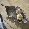 image:imageSignature Design by Ashley Avermund Sculpture Bronze Leaf Table Decor