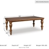 image:imageSignature Design by Ashley Basinger Dining Table 86 Inch Medium Brown
