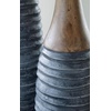 image:imageSignature Design by Ashley Blayze Tall Textured Vase Set of 2 Antique Gray