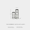 image:imageSignature Design by Ashley Brentley Contemporary Crystal and Metal Pillar Candle Holder Set Set of 2 Chrome