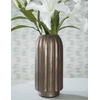 image:imageSignature Design by Ashley Briarcott Casual Indoor 7 Mercury Glass Tabletop Vase with Wide Mouth Dark BrownDark Brown