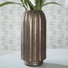 image:imageSignature Design by Ashley Briarcott Casual Indoor 7 Mercury Glass Tabletop Vase with Wide Mouth Dark BrownDark Brown