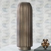 image:imageSignature Design by Ashley Briarcott Casual Indoor 7 Mercury Glass Tabletop Vase with Wide Mouth Dark BrownDark Brown