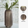 image:imageSignature Design by Ashley Briarcott Casual Indoor 7 Mercury Glass Tabletop Vase with Wide Mouth Dark BrownDark Brown