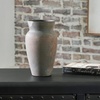 image:imageSignature Design by Ashley Brickmen Ceramic Table Vase Rustic Antique Gray Textured Pottery Decor for Faux Greenery amp Dried Florals 10 Inch