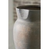 image:imageSignature Design by Ashley Brickmen Ceramic Vase 12 Inch Tall Antique Gray Textured Wide Mouth Pot 5 lb Ceramic Construction for Faux Florals and Tabletop Decor