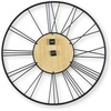 image:imageSignature Design by Ashley Brockett Oversized Wall Clock 42 Inch Black