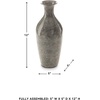 image:imageSignature Design by Ashley Brockwich Traditional 12 Inch HighGloss Vase Gray
