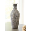 image:imageSignature Design by Ashley Brockwich Traditional 12 Inch HighGloss Vase Gray