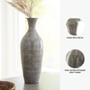 image:imageSignature Design by Ashley Brockwich Traditional 16 Inch HighGloss Vase Gray