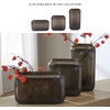image:imageSignature Design by Ashley Brown Square Glass Vase Gray amp GoldGray  Gold