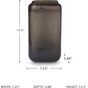 image:imageSignature Design by Ashley Brown Square Glass Vase Gray amp GoldGray  Gold