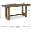 image:imageSignature Design by Ashley Cabalynn Counter Height Dining Table Trestle