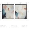 image:imageSignature Design by Ashley Caldish Contemporary Rectangular Handpainted Wall Art Set 24 x 30 Inches Set of 2 Blue amp White