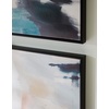 image:imageSignature Design by Ashley Caldish Contemporary Rectangular Handpainted Wall Art Set 24 x 30 Inches Set of 2 Blue amp White