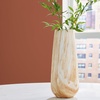 image:imageSignature Design by Ashley Cammen Contemporary Indoor 10 Abstract Ceramic Tabletop Vase with Wide Mouth Light Brown amp White14