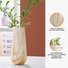 image:imageSignature Design by Ashley Cammen Contemporary Indoor 10 Abstract Ceramic Tabletop Vase with Wide Mouth Light Brown amp White14
