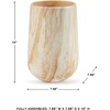 image:imageSignature Design by Ashley Cammen Contemporary Indoor 10 Abstract Ceramic Tabletop Vase with Wide Mouth Light Brown amp White788 W x 788 D x 10 H