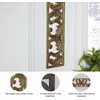 image:imageSignature Design by Ashley Candelario Traditional Scrollwork Wood 10 x 42 Inch Wall Decor Antique Brown