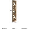 image:imageSignature Design by Ashley Candelario Traditional Scrollwork Wood 10 x 42 Inch Wall Decor Antique Brown