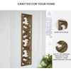 image:imageSignature Design by Ashley Candelario Traditional Scrollwork Wood 10 x 42 Inch Wall Decor Antique Brown