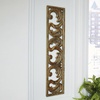 image:imageSignature Design by Ashley Candelario Traditional Scrollwork Wood 10 x 42 Inch Wall Decor Antique Brown