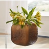 image:imageSignature Design by Ashley Capard MidCentury Modern IndoorOutdoor 8 Grid Textured Glass Tabletop Vase Dark Brown8