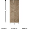 image:imageSignature Design by Ashley Carved Sunburst Wood Wall Decor Large Wall Art