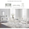 image:imageSignature Design by Ashley Chalanna Contemporary Dining Extension Table with 4 Legs and Rhinestone Accent Trim White