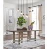 image:imageSignature Design by Ashley Chrestner Contemporary Rectangular Dining Room Table Brown Finish