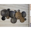 image:imageSignature Design by Ashley Circle Metal Wall Sculpture 46x23 in Emsley