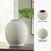 image:imageSignature Design by Ashley Clayson Vintage Indoor 12 Distressed Ceramic Tabletop Vase Beige amp Light Green1025 W x 1025 D x 12 H