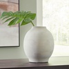 image:imageSignature Design by Ashley Clayson Vintage Indoor 12 Distressed Ceramic Tabletop Vase Beige amp Light Green1025 W x 1025 D x 12 H