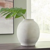 image:imageSignature Design by Ashley Clayson Vintage Indoor 12 Distressed Ceramic Tabletop Vase Beige amp Light Green1025 W x 1025 D x 12 H