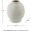 image:imageSignature Design by Ashley Clayson Vintage Indoor 12 Distressed Ceramic Tabletop Vase Beige amp Light Green1025 W x 1025 D x 12 H