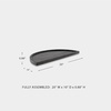 image:imageSignature Design by Ashley Cortsen Casual FoodSafe Semicircular Marble Tray Black
