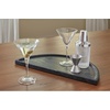 image:imageSignature Design by Ashley Cortsen Casual FoodSafe Semicircular Marble Tray Black