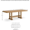 image:imageSignature Design by Ashley Counter Height Dining Extension Table Rustic