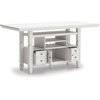 image:imageSignature Design by Ashley Counter Height Dining Extension Table TrestleAntique White