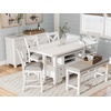 image:imageSignature Design by Ashley Counter Height Dining Extension Table TrestleAntique White