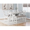 image:imageSignature Design by Ashley Counter Height Dining Extension Table TrestleAntique White